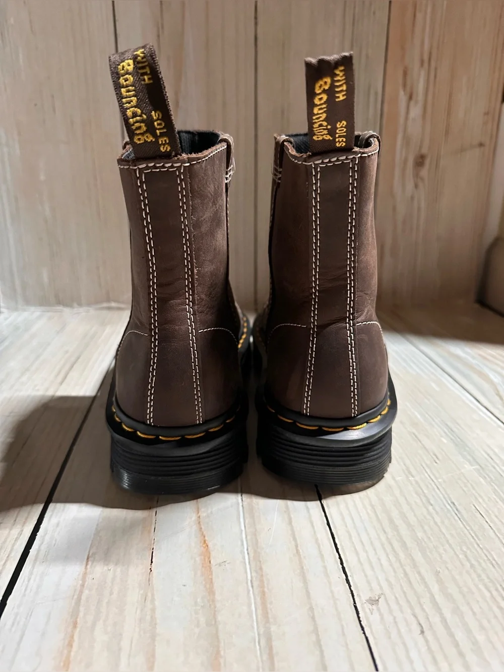 Dr. Martens brown pull